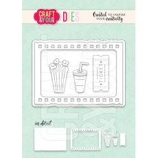 CW296  Cutting Die - ATC Cinema Set - Craft&You Design