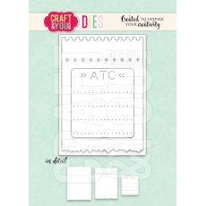 CW297  Cutting Die -  ATC Ticket - Craft&You Design