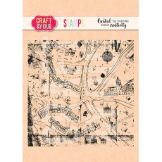 CS038 Clear StampsOld Town Map - Craft & You Design