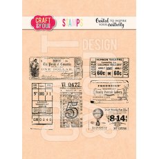CS040 Clear Stamps Tickets 1  - Craft & You Design