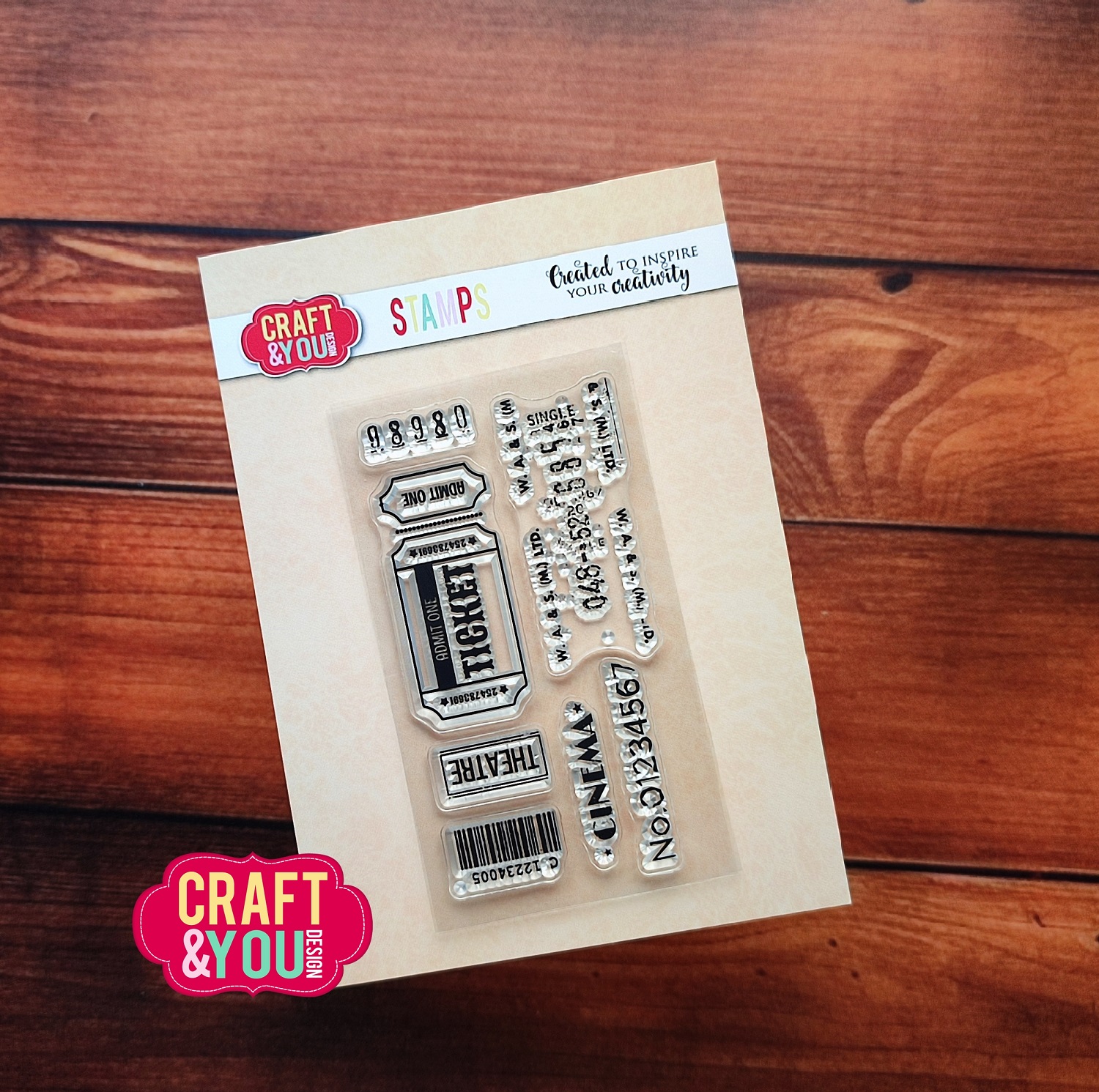 CS041 Clear Stamps Tickets 2 - Craft & You Design