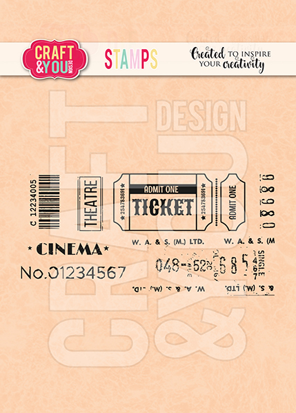 CS041 Clear Stamps Tickets 2 - Craft & You Design