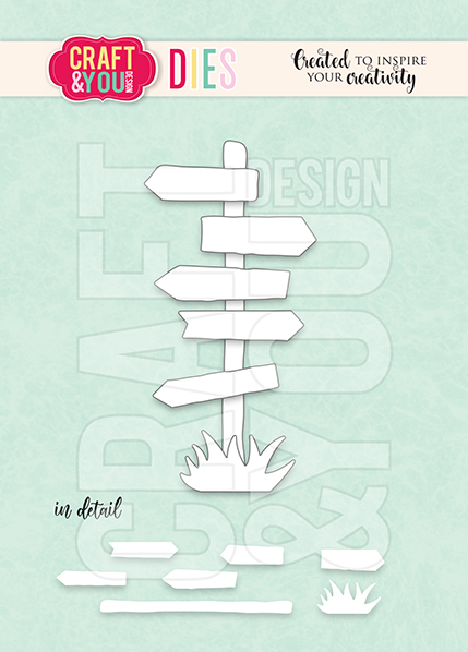 CW300 Cutting Die - Signpost- Craft&You Design