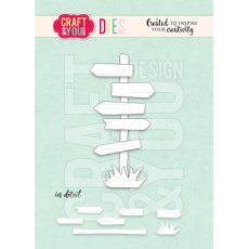 CW300  Cutting Die -  Signpost- Craft&You Design