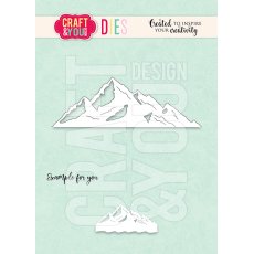 CW301  Cutting Die -  Border Mountains - Craft&You Design