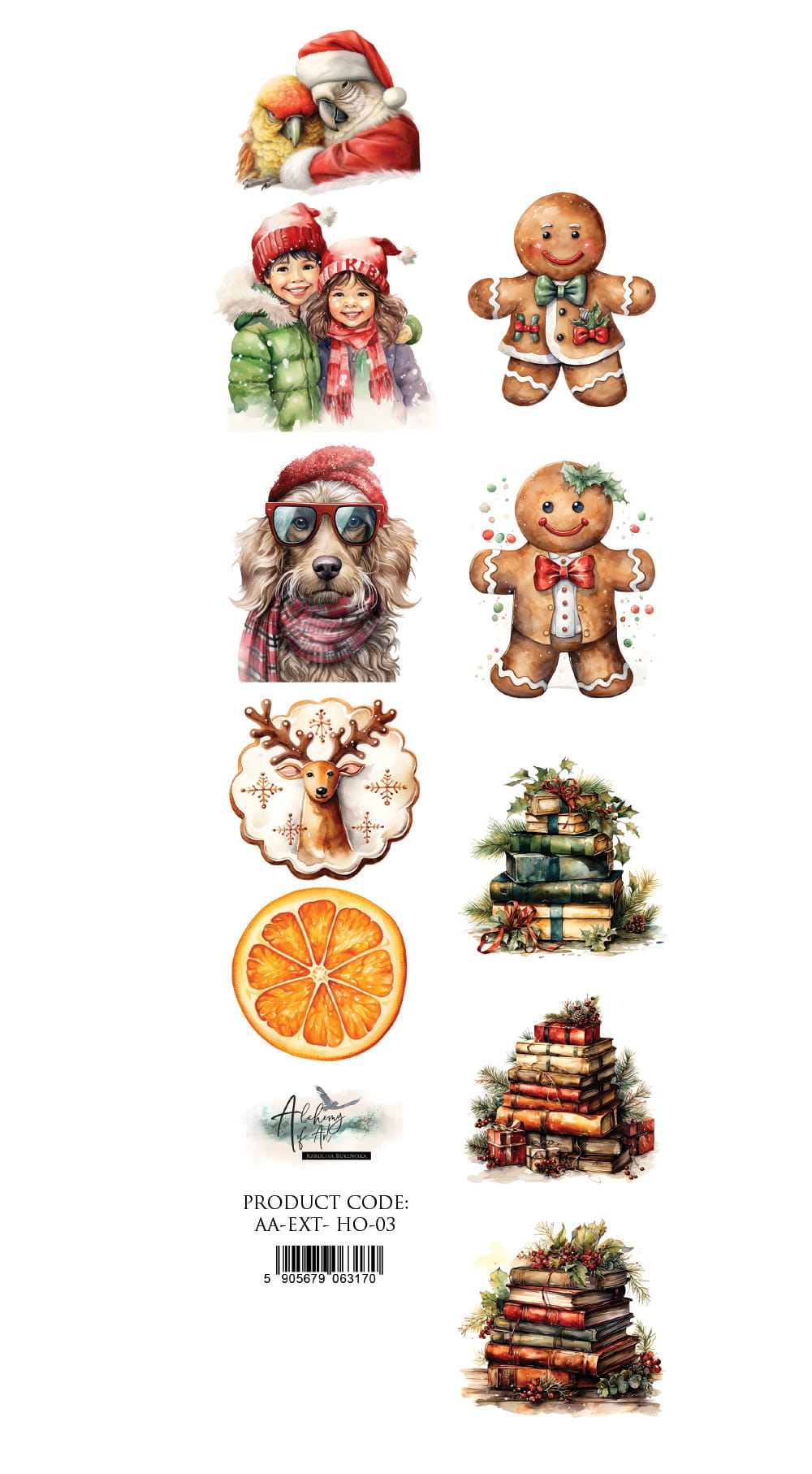 AA-EXT-HO-03 Alchemy of Art - 2x12'' HO HO HO