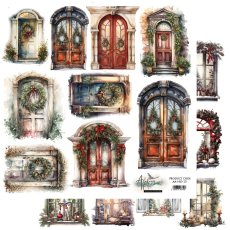 AA-HO-13    Alchemy of Art  - Elements for self-cutting out 12x12"  HO HO HO