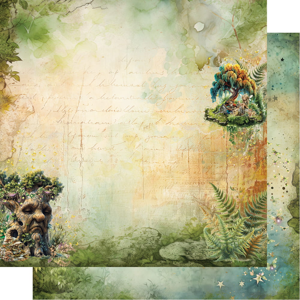 AA-TOMAF-07 Alchemy of Art - 12x12'' - A SET OF PAPERS - Tales of moss and fern