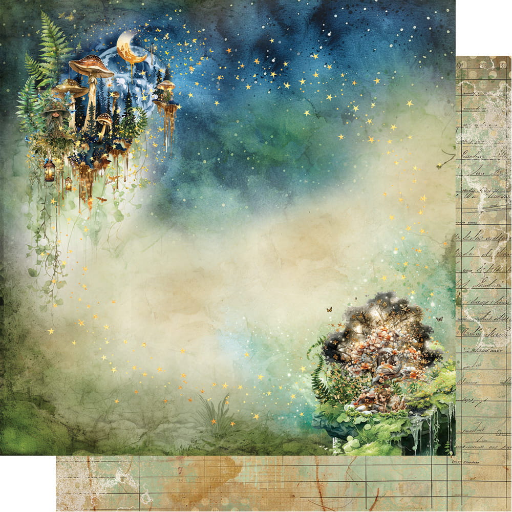 AA-TOMAF-07 Alchemy of Art - 12x12'' - A SET OF PAPERS - Tales of moss and fern