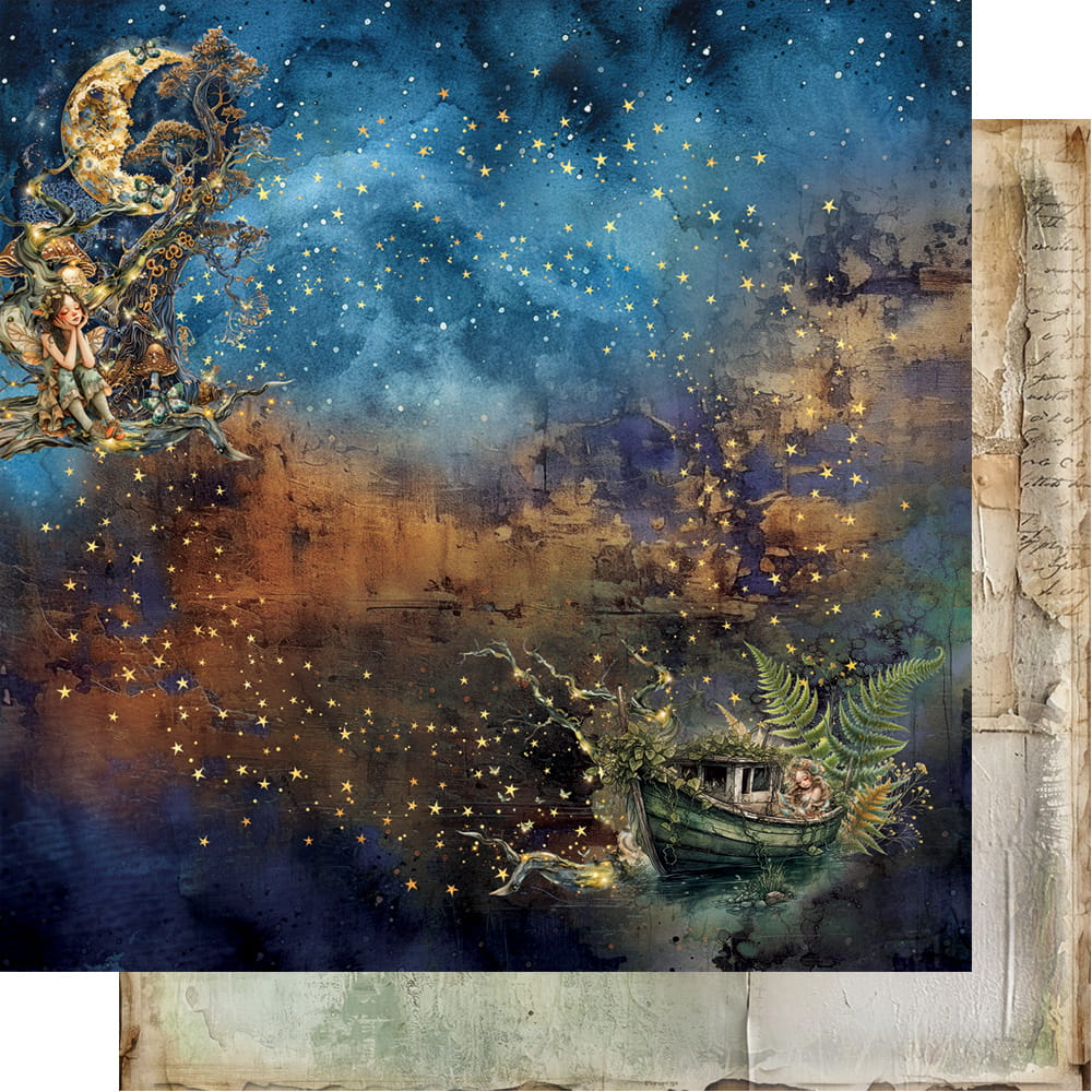 AA-TOMAF-07 Alchemy of Art - 12x12'' - A SET OF PAPERS - Tales of moss and fern