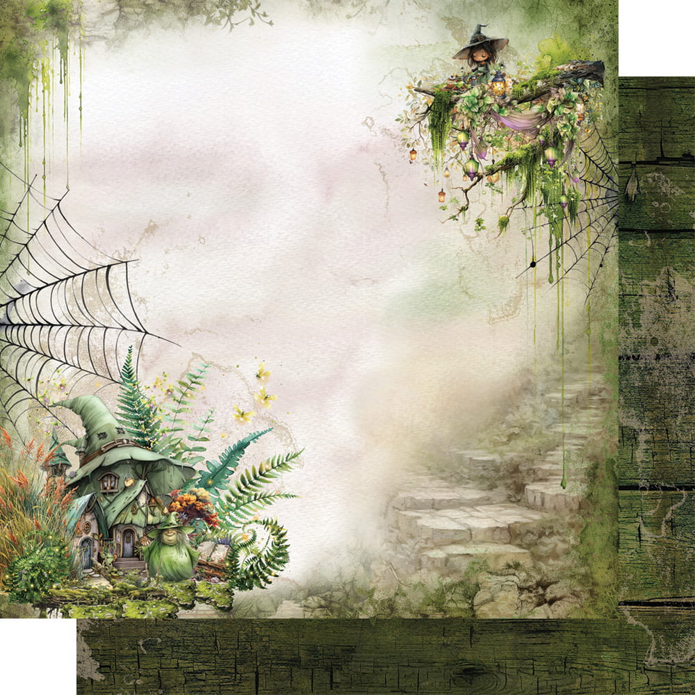 AA-TOMAF-07 Alchemy of Art - 12x12'' - A SET OF PAPERS - Tales of moss and fern