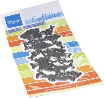 CR1657 Metal Die Marianne Design - Craftables - Punch die XL fish