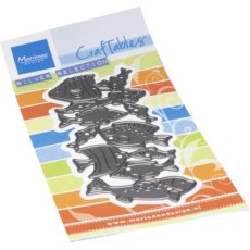 CR1657 Metal Die Marianne Design - Craftables - Punch die XL fish