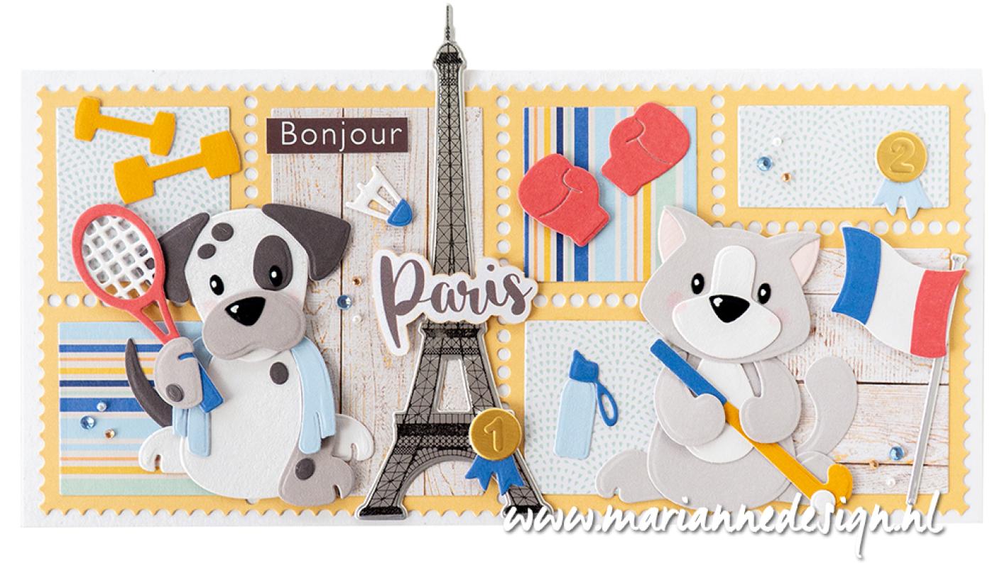 CR1658 Metal Die Marianne Design - CrafTables - Layout - stamps slimline