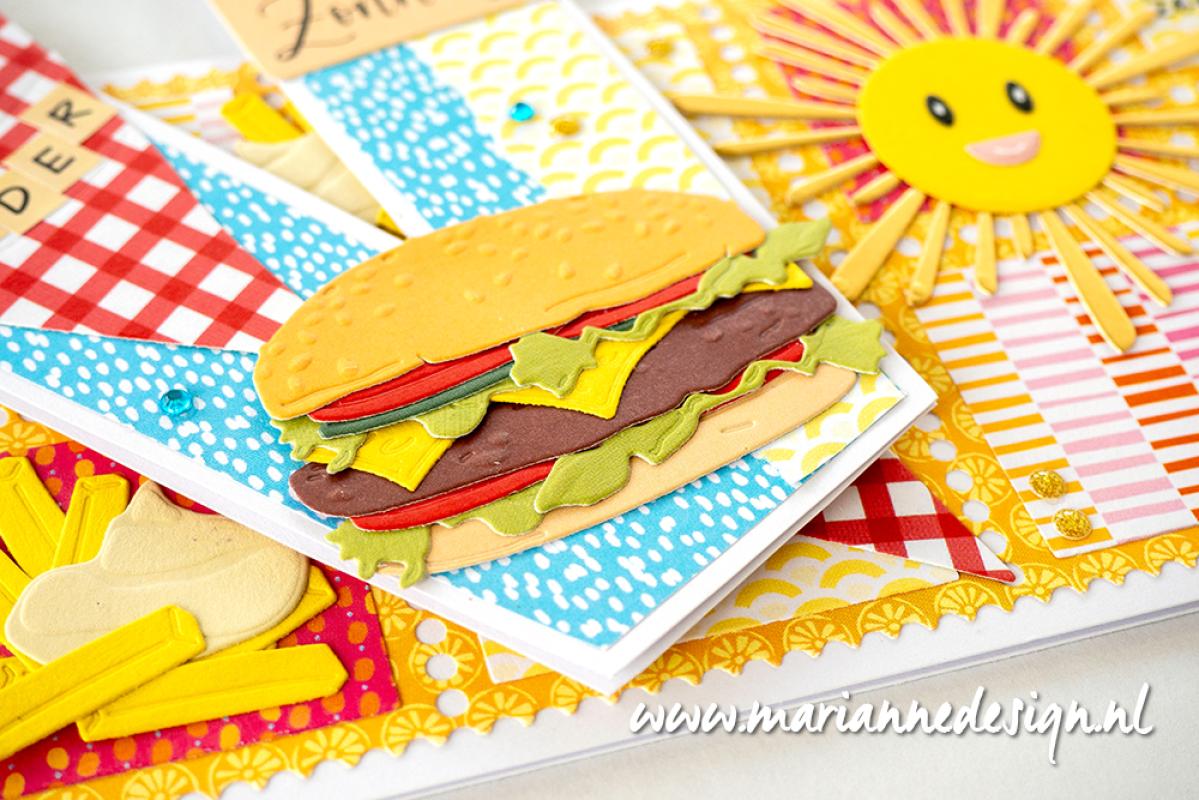 LR0867 Metal Die Marianne Design - Creatable - burger