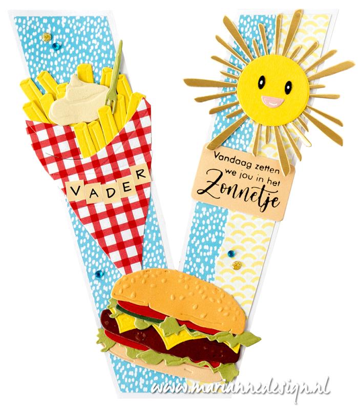LR0867 Metal Die Marianne Design - Creatable - burger