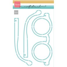 PS8166 Mask Marianne Design -  Mask Stencil- Sunglasses