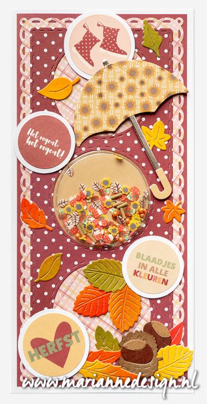 CR1665 Metal Die Marianne Design - CrafTables - Tiny's acorn & chestnut