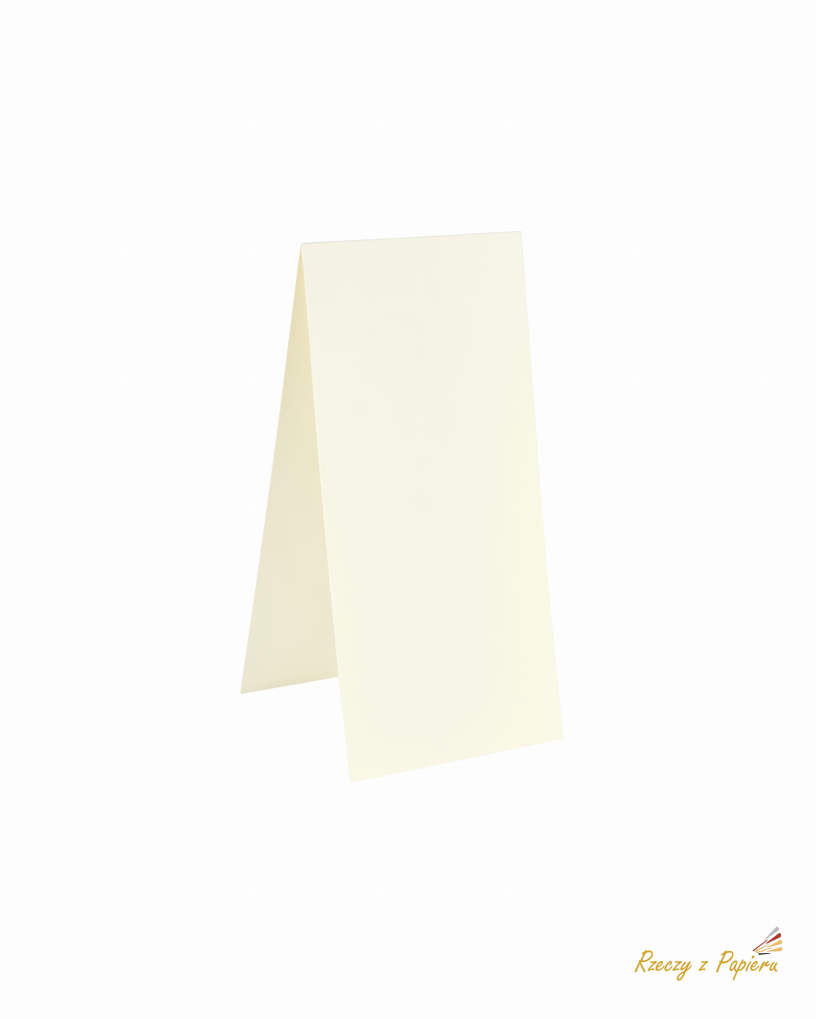 RZP-212 Vertical card base DL - cream 10x21