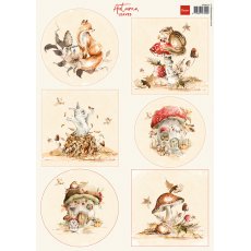 VK9613 one side paper A4 Marianne Design -Autumn Leaves