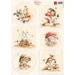 VK9613 one side paper A4 Marianne Design -Autumn Leaves