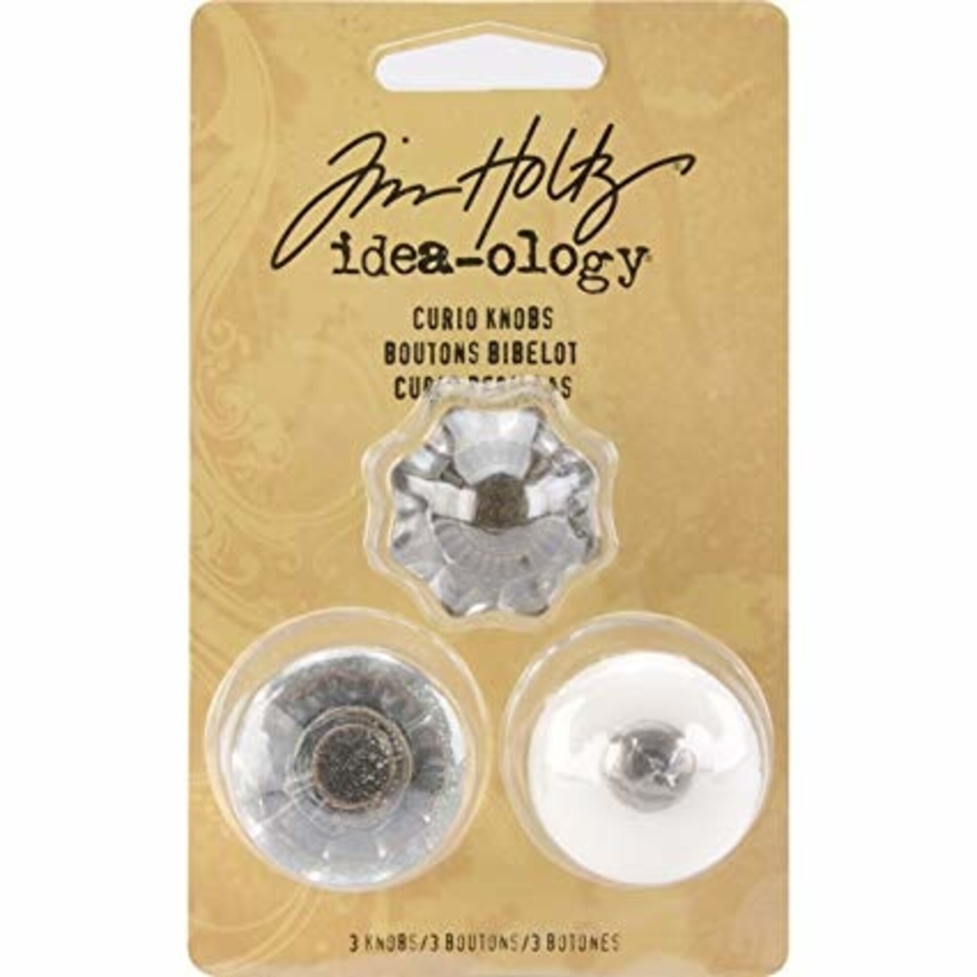 TH92840 Tim Holtz Curio Knobs (3pcs)