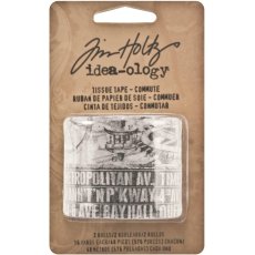 TH93019 Commute Tissue Tape by Tim Holtz Idea-ology, 2 Rolls per Pack, 3-4 Inch x 16 Yards, Paper, Multicolored,