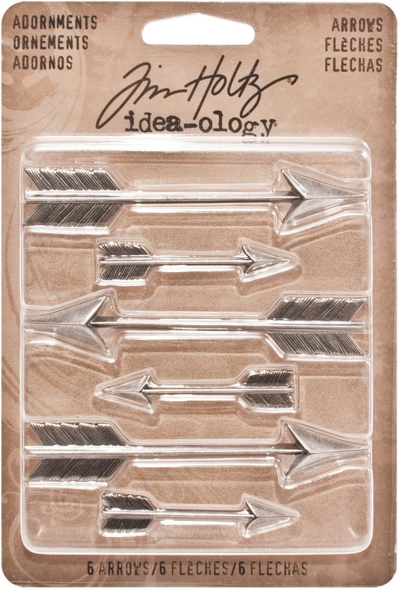 TH93127 Tim Holtz Idea-ology ADORNMENTS ARROWS (6pcs)