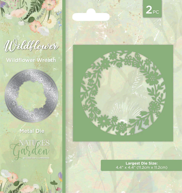 NG-WILD-MD-CAD-WIWR Nature's Garden Wildflower Create A Card Die - Wildflower Wreath