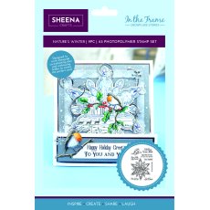 SD-ITF-SS-STP-NW Sheena Douglass In The Frame Snowflake Stories Photopolymer Stamp - Nature's Winter 