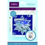 SD-ITF-SS-STP-SV Sheena Douglass In The Frame Snowflake Stories Photopolymer Stamp - Snowy Village