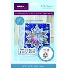 SD-ITF-SS-STP-WW Sheena Douglass In The Frame Snowflake Stories Photopolymer Stamp - Wonderland Window 