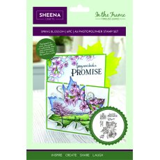 SD-ITF-TL-STP-SB Sheena Douglass In The Frame Timeless Leaves Photopolymer Stamp - Spring Blossom