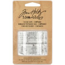 TH92829 Symphony Tissue Tape by Tim Holtz Idea-ology, 2 Rolls per Pack, 3-4 Inches x 16 Yards, Paper, Multicolored