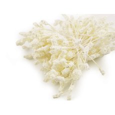 900822-2 Flower stamens - light cream matt