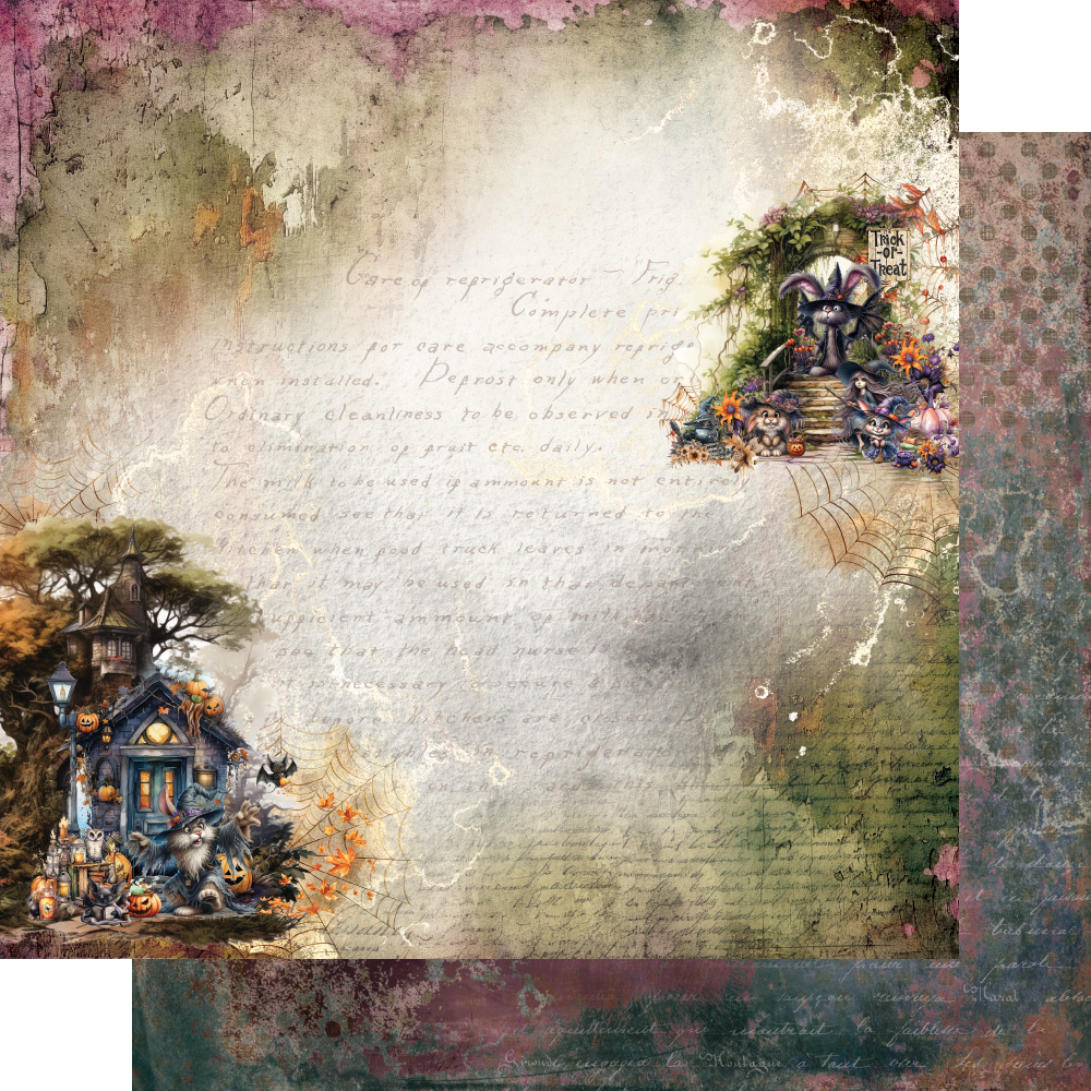 AA-TOT-HH-12 Alchemy of Art - 6x6'' - A SET OF PAPERS Happy Halloween