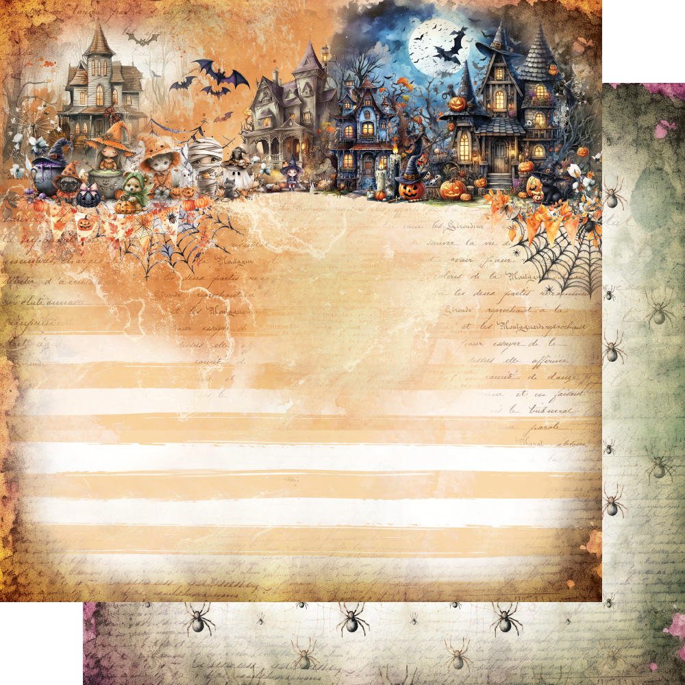 AA-TOT-HH-12 Alchemy of Art - 6x6'' - A SET OF PAPERS Happy Halloween
