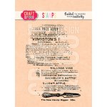 CS044 Clear Stamps Newspaper  - Craft & You Design