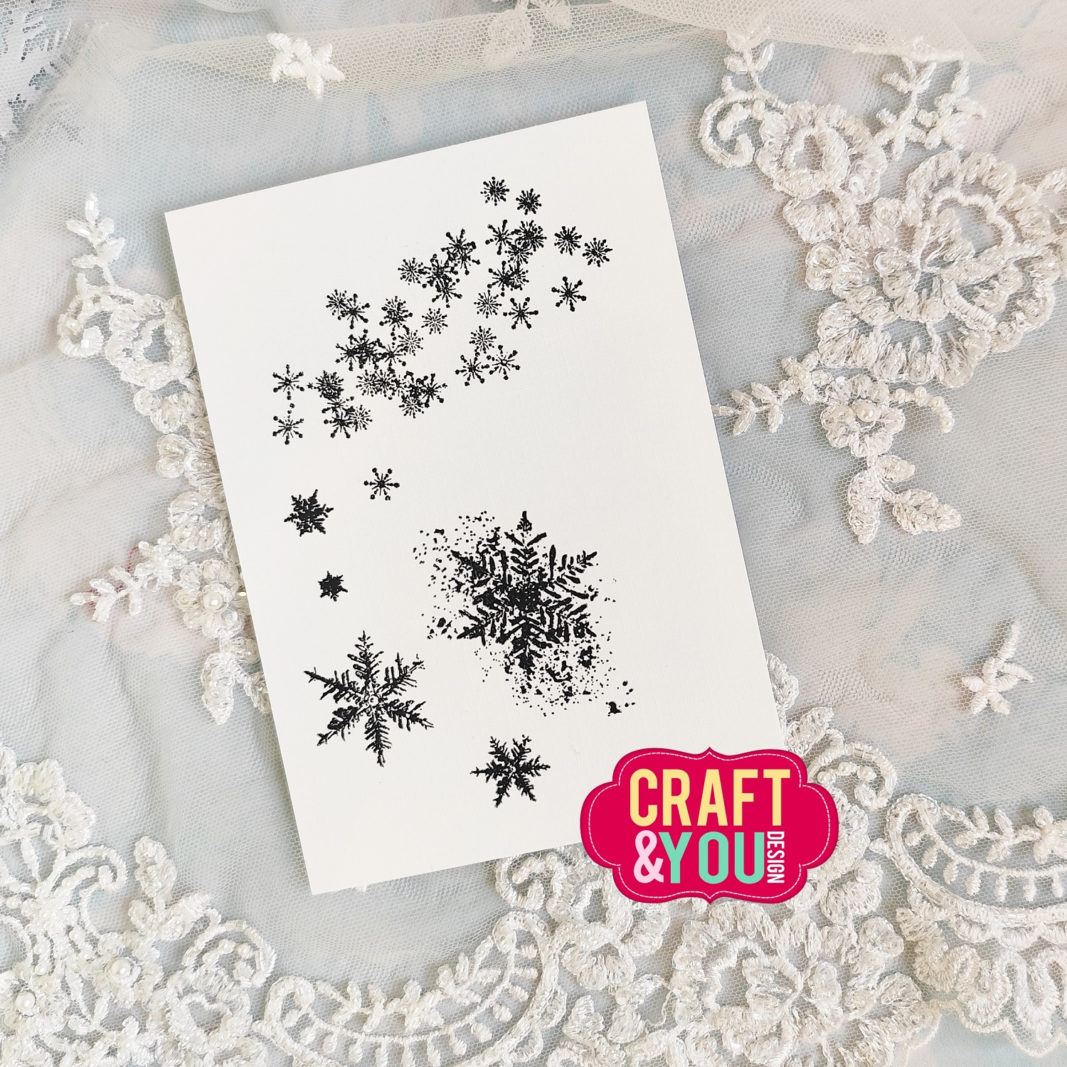 CS045 Clear Stamps Snowflakes set - Craft & You Design