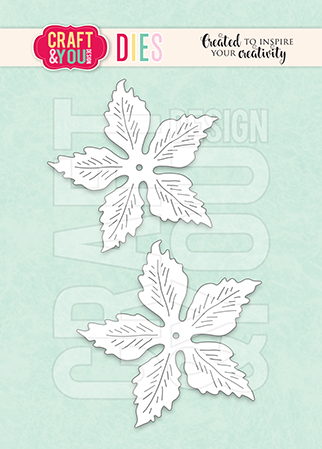 CW308 Cutting Die - Magda's Ponsettia Bigger Flowers - Craft&You Design