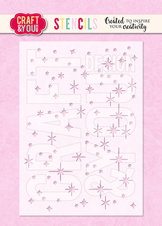 SC003 Stencil Sparks / Iskry - Craft & You Design