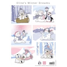 AK0094 one side paper - Marianne Design -  Eline's Winter Dreams