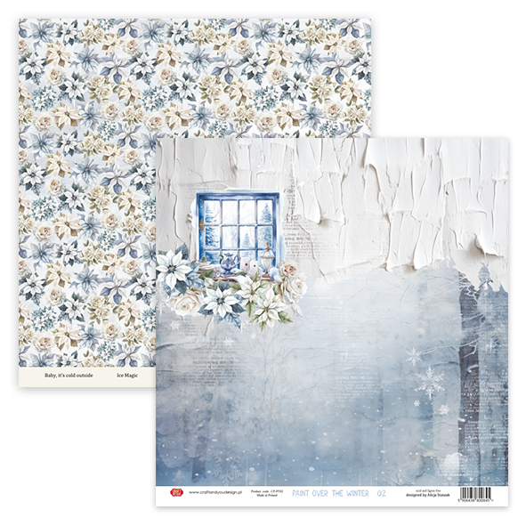 CPS-PT30-12 Paper set 12x12" Paint Over The Winter -12 sheets
