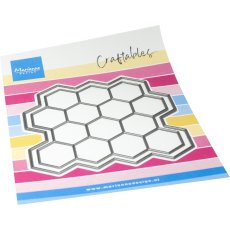 CR1668 Metal Die Marianne Design - CrafTables -  Pixel Hexagon