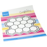 CR1668 Metal Die Marianne Design - CrafTables -  Pixel Hexagon