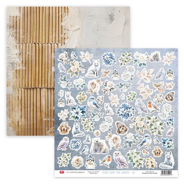 CSET-PT30-4 CREATIVE set 30,5x30,5cm Paint Over The Winter- 4 sheets