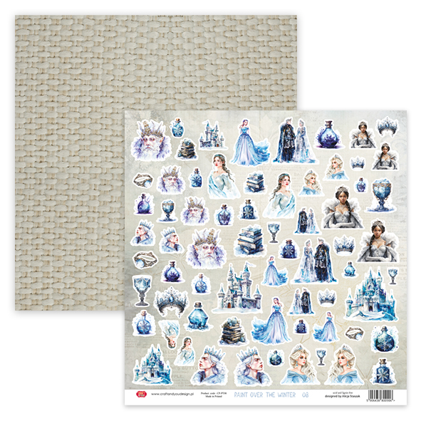 CSET-PT30-8 Big CREATIVE SET 30,5x30,5cm Paint Over The Winter - 8 sheets
