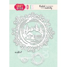 CW304  Cutting Die - Snowflakes Frame - Craft&You Design
