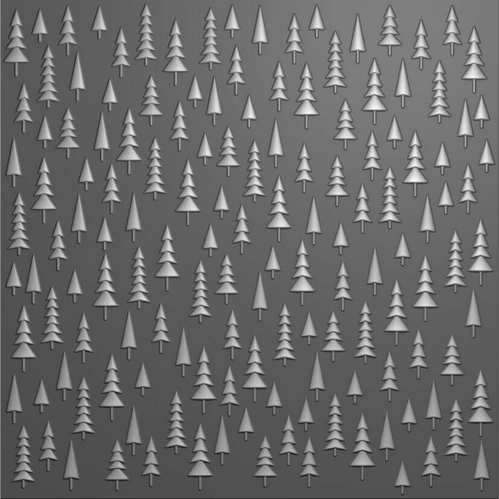 EF3D076 Nellie's Choice • 3D Embossing Folder -Background Christmas Trees