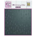 EF3D098 Nellie's Choice • 3D Embossing Folder -Background Small Leaves